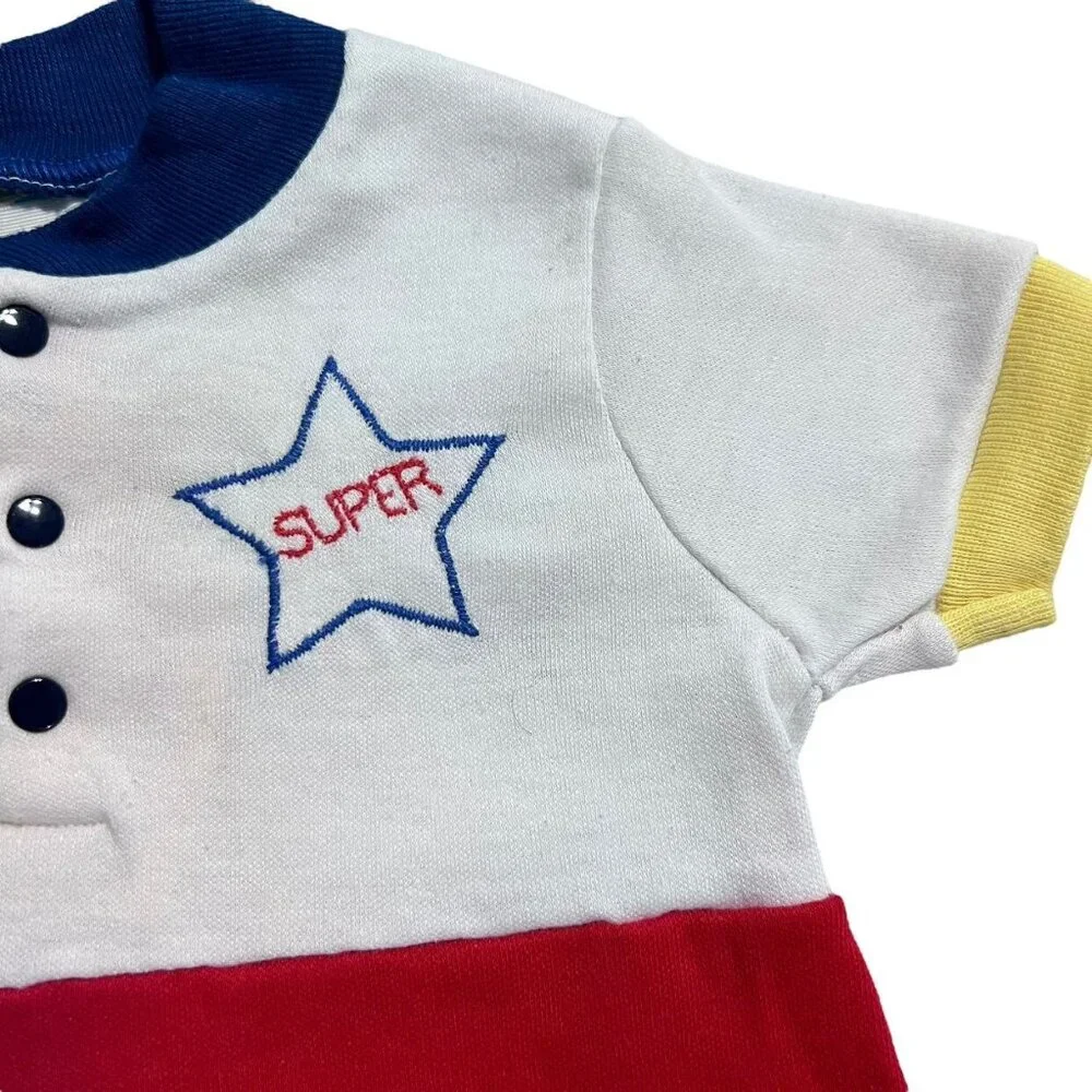 Vintage Toddletime Sz 1 Super Star Romper